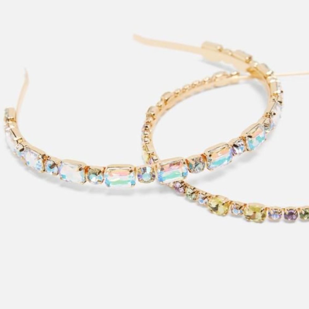 ZARA Rigid Bejeweled Headband